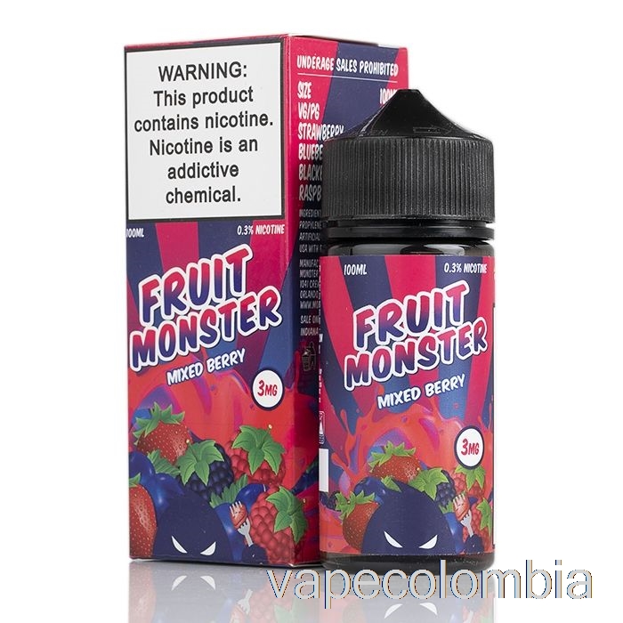 Kit Completo De Vapeo De Bayas Mixtas - Fruit Monster - 100ml 0mg